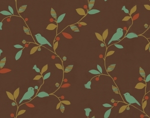 Animal And Plant Pattern Wallpaper