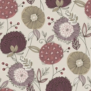 现代植物图案花纹壁纸-ID:4015754