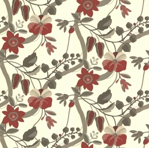 Animal And Plant Pattern Wallpaper