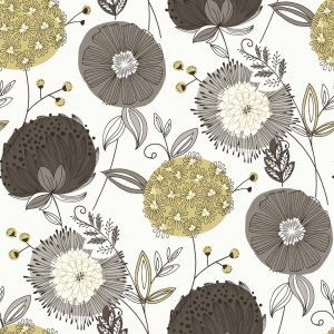 现代植物图案花纹壁纸-ID:4017633