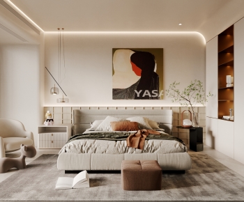 Wabi-sabi Style Bedroom-ID:426770938