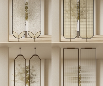 Modern Glass Screen Partition-ID:411199092