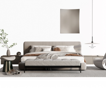 Modern Double Bed-ID:933545114