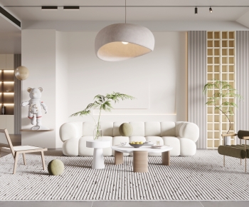 Wabi-sabi Style A Living Room-ID:362174033