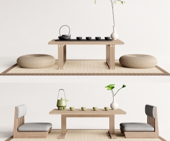 Japanese Style Tea Tables And Chairs-ID:245543005