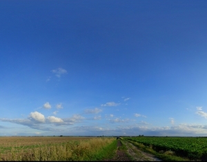 全景天空-蓝天少云-ID:4036160