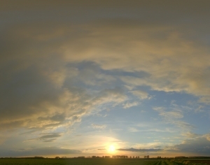 全景天空-日落-ID:4036289