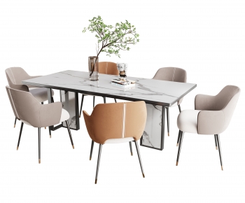 Modern Dining Table And Chairs-ID:393460043