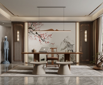 New Chinese Style Study Space-ID:344130041