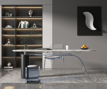 Modern Computer Desk And Chair-ID:918014053