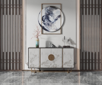 New Chinese Style Side Cabinet/Entrance Cabinet-ID:254286053