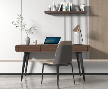 Modern Computer Desk And Chair-ID:806500993