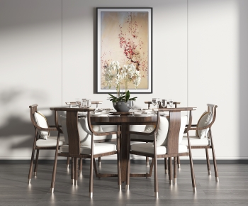 New Chinese Style Dining Table And Chairs-ID:103173975