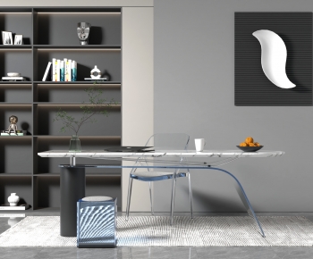Modern Computer Desk And Chair-ID:842700969