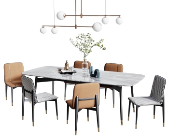 Modern Dining Table And Chairs-ID:414412025