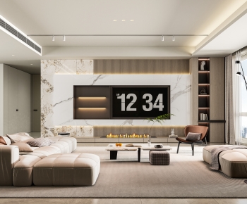 Modern A Living Room-ID:828279972