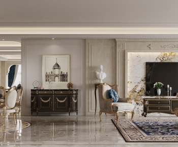 French Style A Living Room-ID:243365053