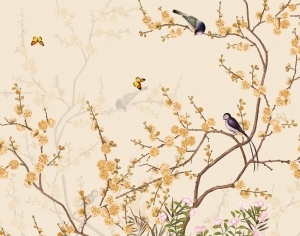 新中式花鸟装饰壁画-ID:5136260