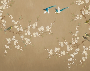 新中式花鸟壁画-ID:642153981