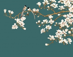 新中式花鸟壁画-ID:5136308