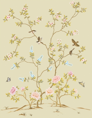 新中式花鸟壁画-ID:745007993
