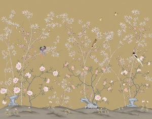 新中式花鸟壁画-ID:334460975