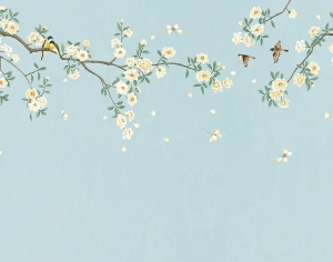 新中式花鸟壁画-ID:5136348