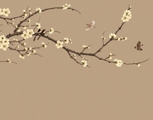 新中式花鸟壁画-ID:5136352