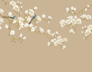 New Chinese StyleAnimal And Plant Pattern Wallpaper