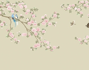 新中式花鸟壁纸-ID:5136401