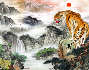 新中式山水画-ID:856388091