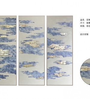 新中式装饰画-ID:124428991