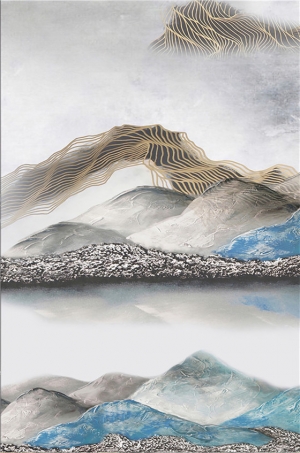 新中式山水画-ID:413271905