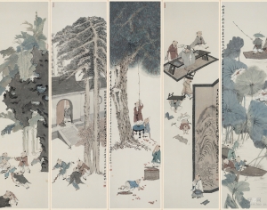 新中式装饰画-ID:877610925