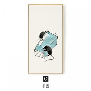 新中式装饰挂画-ID:697514061