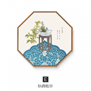 新中式装饰挂画-ID:488820084
