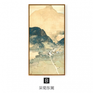 新中式装饰挂画-ID:177464963