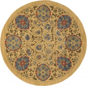 新中式圆形地毯-ID:5149544
