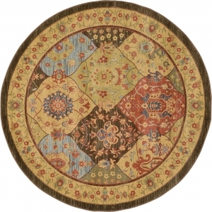 新中式圆形地毯-ID:5149547