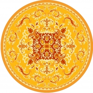 欧式圆形地毯-ID:5173996