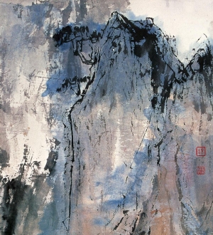 新中式水墨山水画-ID:710685978