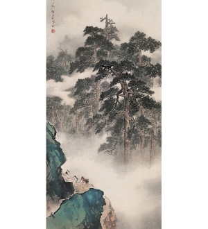 新中式水墨山水画-ID:251806977