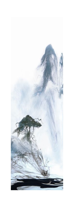新中式水墨山水画-ID:489559286