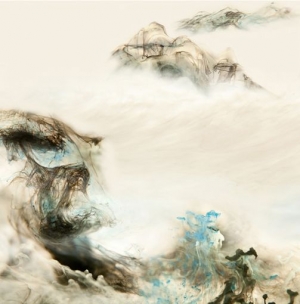 新中式水墨山水画-ID:330624108