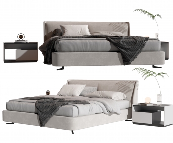 Modern Double Bed-ID:675263887