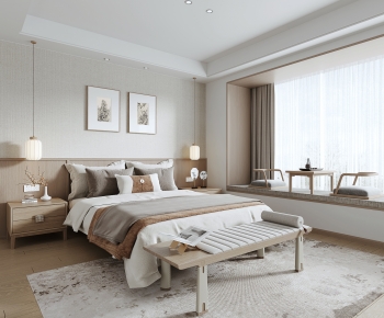 New Chinese Style Bedroom-ID:659980854