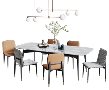 Modern Dining Table And Chairs-ID:213644034