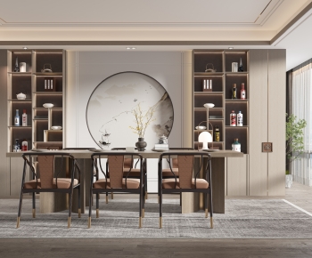 New Chinese Style Dining Room-ID:371913919