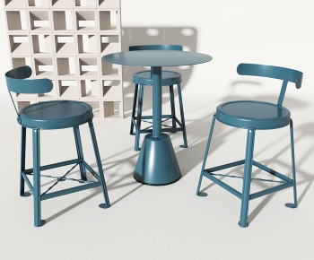Industrial Style Leisure Table And Chair-ID:323466063