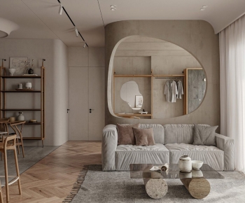 Wabi-sabi Style A Living Room-ID:559740171
